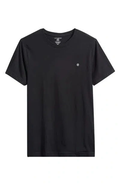 Lucky Brand Stretch Cotton Pajama T-shirt In Black