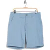 Lucky Brand Stretch Cotton Sateen Chino Shorts In Blue