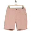 Lucky Brand Stretch Cotton Sateen Chino Shorts In Antique Rose
