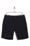 Lucky Brand Stretch Cotton Sateen Chino Shorts In Dark Navy