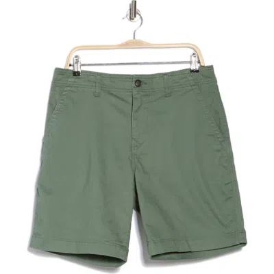 Lucky Brand Stretch Cotton Sateen Chino Shorts In Laurel Wreath