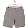 Lucky Brand Stretch Cotton Sateen Chino Shorts In Rocky Cast