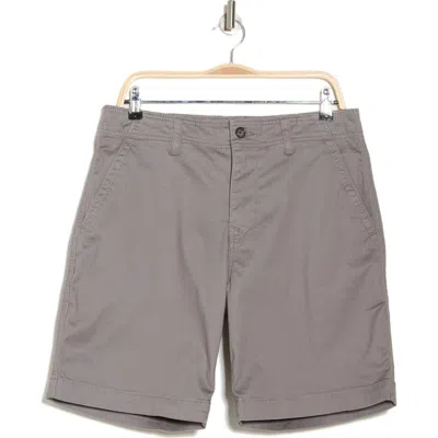Lucky Brand Stretch Cotton Sateen Chino Shorts In Rocky Cast