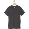 Lucky Brand Stretch Crewneck T-shirt In Charcoal Heather Grey