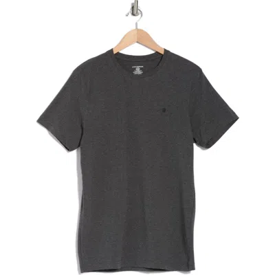 Lucky Brand Stretch Crewneck T-shirt In Charcoal Heather Grey