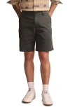 Lucky Brand Stretch Twill Shorts In Dark Slate