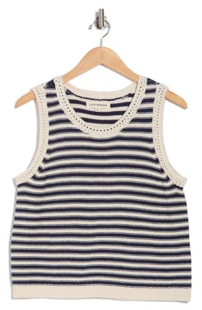 Lucky Brand Stripe Cotton Tank In Multi