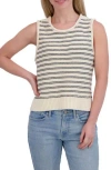 Lucky Brand Stripe Knit Tank In Cream Combo