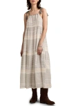 Lucky Brand Stripe Tiered Maxi Sundress