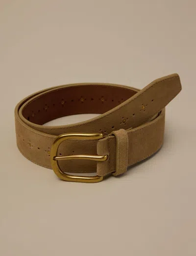 Lucky Brand Studded Suede Belt In Multi