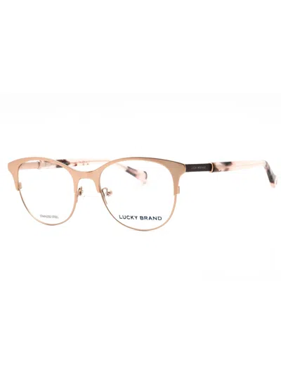 Lucky Brand Stylish Round Eyeglasses For Women In Gold