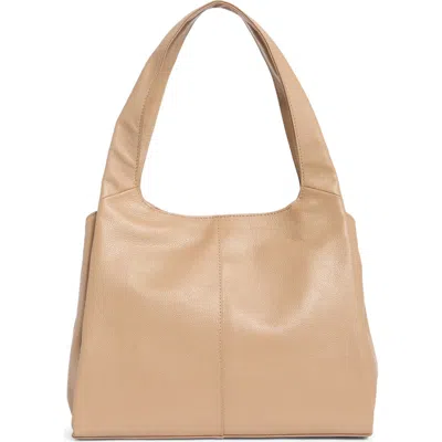 Lucky Brand Sue Leather Shoulder Bag In Nude