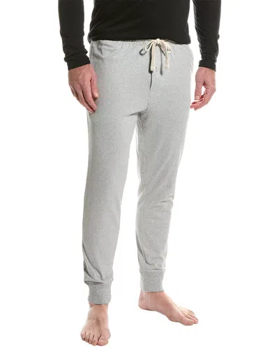 Lucky Brand Sueded Knit Jogger Pant In Grey