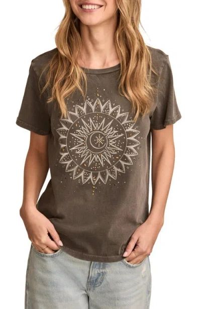 Lucky Brand Sun Stud Embellished Cotton Graphic T-shirt In Beluga