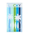 Lucky Brand Surf Stripe Cotton Beach Towel In Surf Stripe
