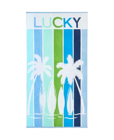 Lucky Brand Surf Stripe Cotton Beach Towel