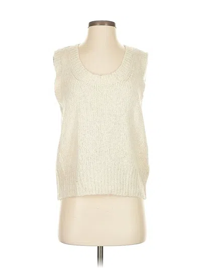 Pre-owned Lucky Brand Sweater Vest In White