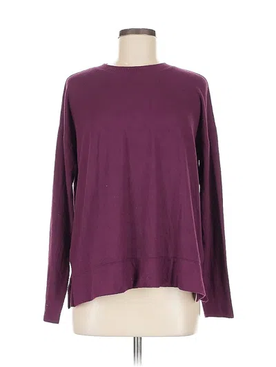 Pre-owned Lucky Brand Sweatshirt In Burgundy
