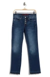 Lucky Brand Sweet Button Fly Straight Leg Jeans In Blue