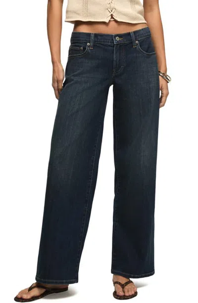 Lucky Brand Sweet Mid Rise Wide Leg Jeans In Blue