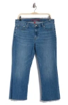 Lucky Brand Sweet Raw Hem Kick Crop Flare Leg Jeans In Blue
