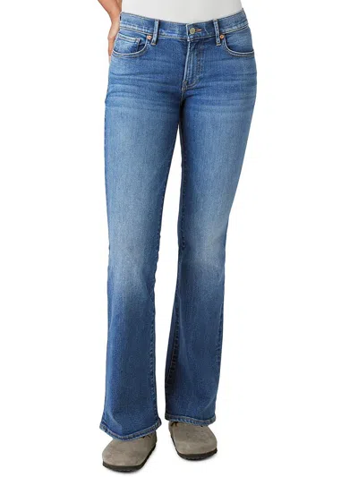 LUCKY BRAND SWEET WOMENS MID-RISE MEDIUM WASH FLARE JEANS