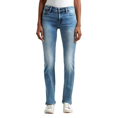 Lucky Brand Sweet Womens Mid-rise Medium Wash Straight Leg Jeans In Blue