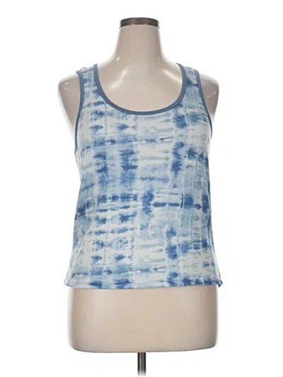Pre-owned Lucky Brand Tank Top Blue Halter Neckline Tops