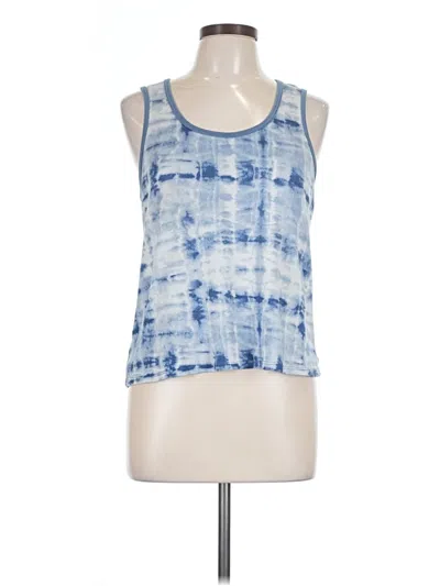 Pre-owned Lucky Brand Tank Top Blue Halter Neckline Tops