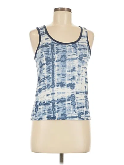 Pre-owned Lucky Brand Tank Top Blue Square Neckline Tops