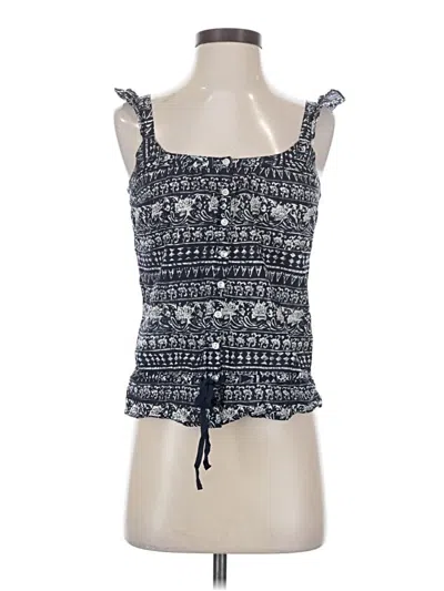 Pre-owned Lucky Brand Tank Top Blue Strapless Neckline Tops
