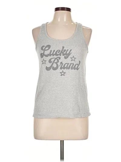 Pre-owned Lucky Brand Tank Top Gray Halter Neckline Tops