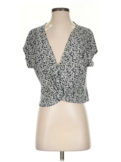 Pre-owned Lucky Brand Tank Top Gray Plunge Neckline Tops