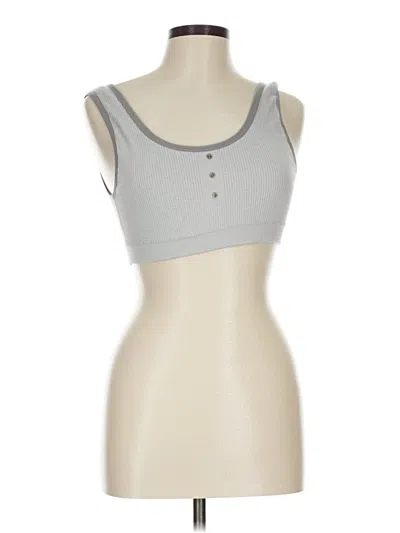 Pre-owned Lucky Brand Tank Top Gray Strapless Neckline Tops