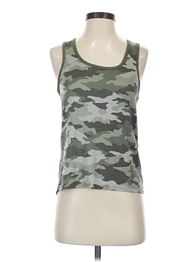 Pre-owned Lucky Brand Tank Top Green Halter Neckline Tops