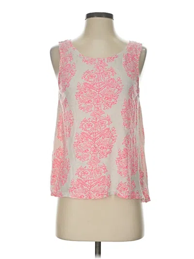 Pre-owned Lucky Brand Tank Top Pink Strapless Neckline Tops