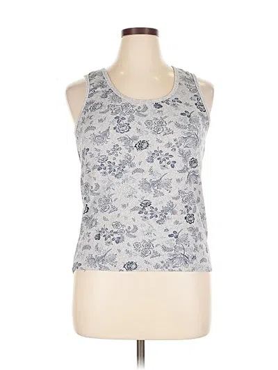 Pre-owned Lucky Brand Tank Top Silver Halter Neckline Tops