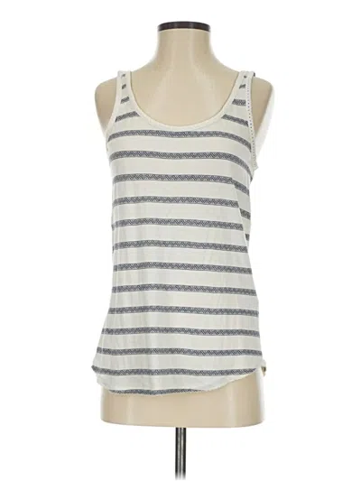 Pre-owned Lucky Brand Tank Top Silver Strapless Neckline Tops