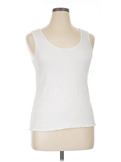 Pre-owned Lucky Brand Tank Top White Sweetheart Neckline Tops