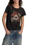 Lucky Brand Women's Tattoo Pyramid Crew Neck T-shirt In Black