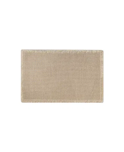 Lucky Brand Taylor Solid Waffle Weave Bath Rugs, 20" X 32" In Brown
