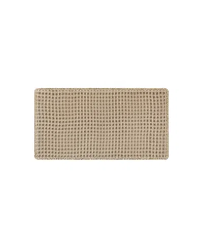 Lucky Brand Taylor Solid Waffle Weave Bath Rugs, 24" X 45" In Brown