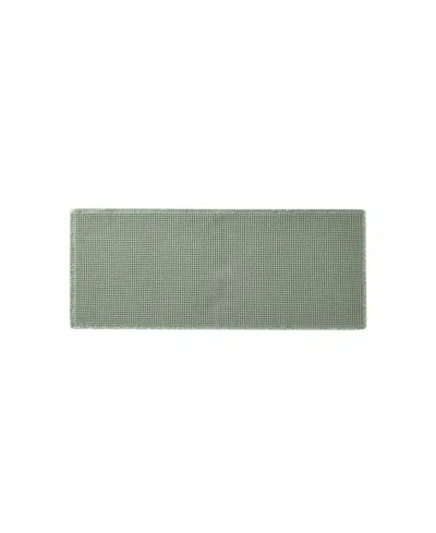 Lucky Brand Taylor Solid Waffle Weave Bath Rugs, 24" X 60" In Green