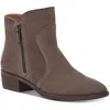 Lucky Brand Tayti Womens Pebbled Leather Ankle Boots In Multi
