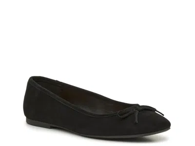 Lucky Brand Terrah Ballet Flat In Black Suede