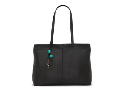 Lucky Brand Tess Leather Tote In Black