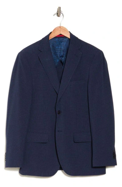 Lucky Brand Textured Sport Coat In Navy