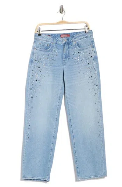Lucky Brand The Studded Baggy Jeans In Gray