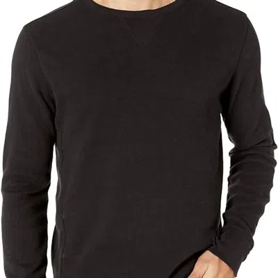 Lucky Brand Thermal Crew In Black