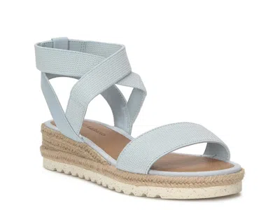 Lucky Brand Thimba Ankle Wrap Espadrille Sandal In Gray